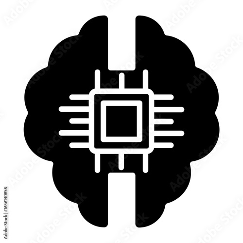 Brain Chip Icon