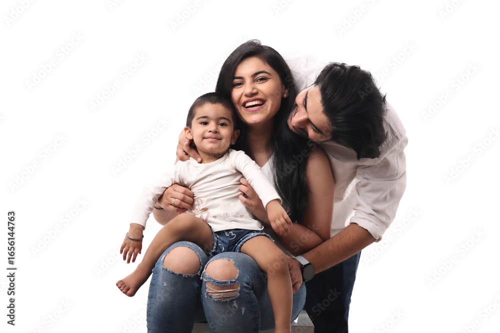 Happy Family Enjoying Playful Moments Together Happy Family Enjoying Playful Moments Together