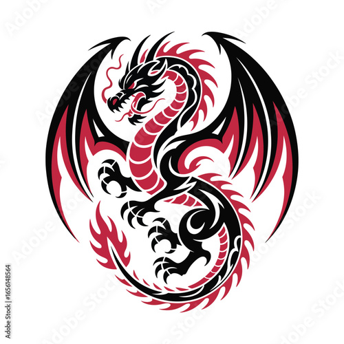 Wallpaper Mural Bold Symmetrical Tribal Tattoo Design. Torontodigital.ca