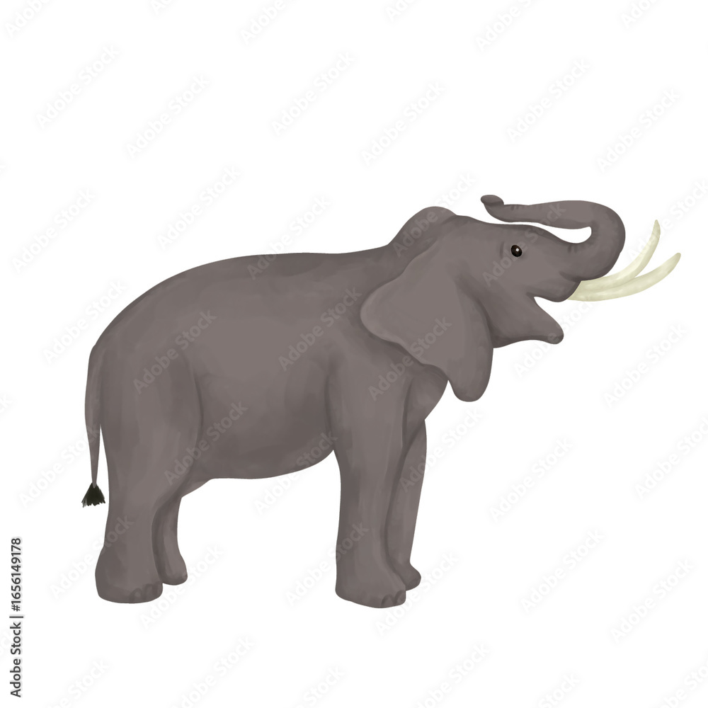 Fototapeta premium Cute Elephant Illustration