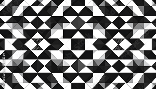 Geometric black and white pattern