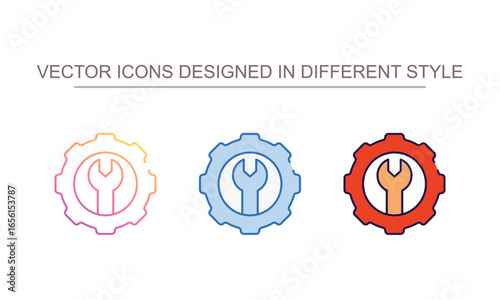 Tuning icon design with white background stock illustration