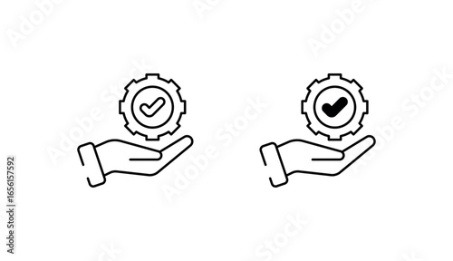 Ownership icon design with white background stock illustration