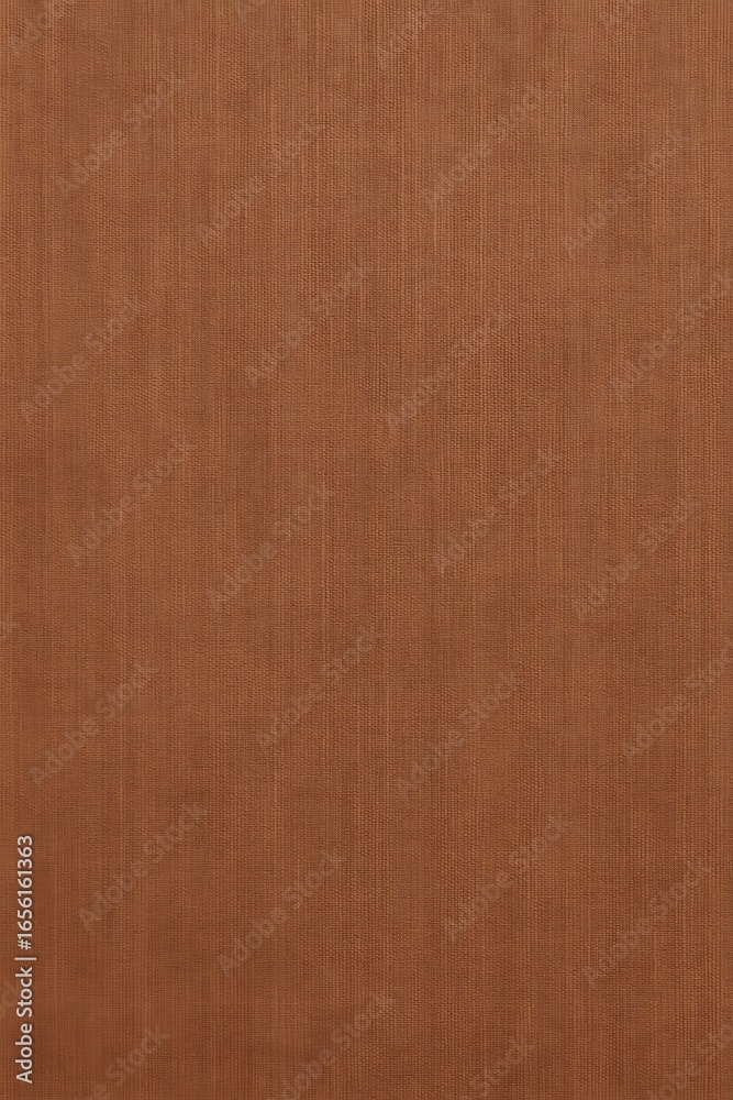 Fototapeta premium Warm brown fabric background, simple texture surface, natural pattern design