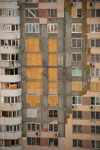 House after the rocket's hold, repair