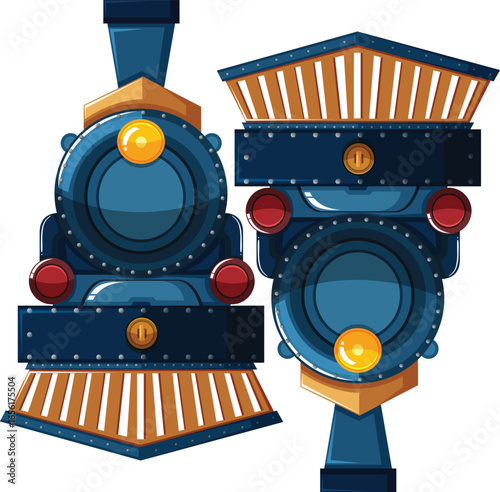 vector illustration of train