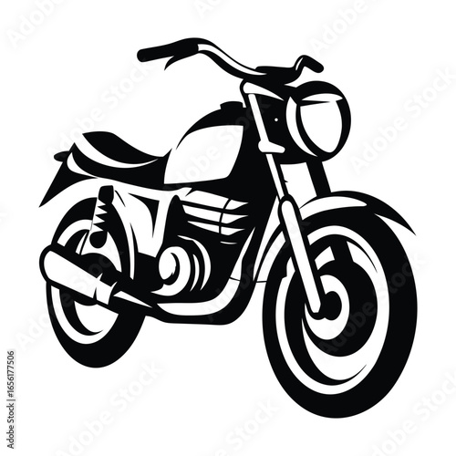 Motorcycle, Vector illustration of colorful scooters on a white background