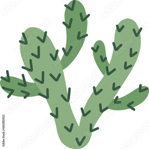 Cactus plants thriving under the blazing desert sun, highlighting their remarkable resilience and striking beauty amidst the challenging arid landscape of the southwestern region