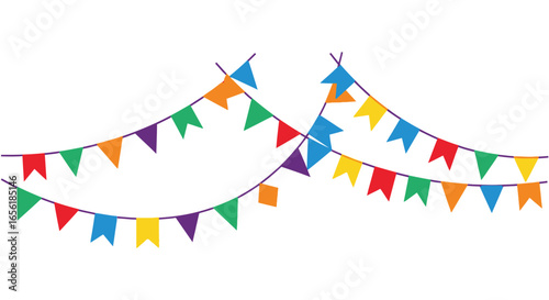 Colorful Bunting Flags Decoration for Party Celebration