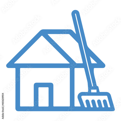 Home Cleaning Service Icon Vector Illustration