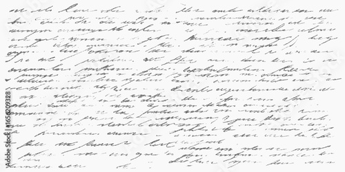 Background with print of old letter. Minimal form with noisy stipple, soft blur and rough ink threshold. Distressed grain and subtle dust.