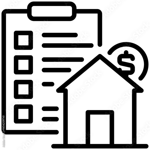 Estate planning icon isolated on white background. vector illustration icon for retirement plan and other business