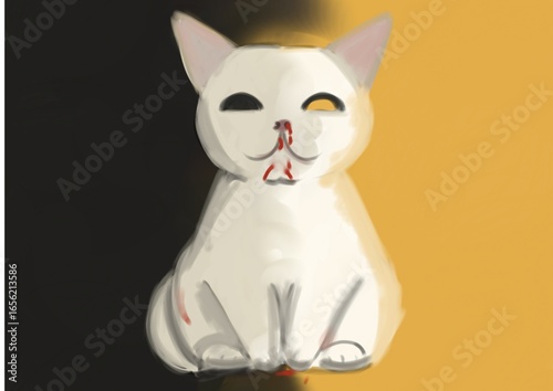 Wallpaper Mural black and white cats halloween Torontodigital.ca