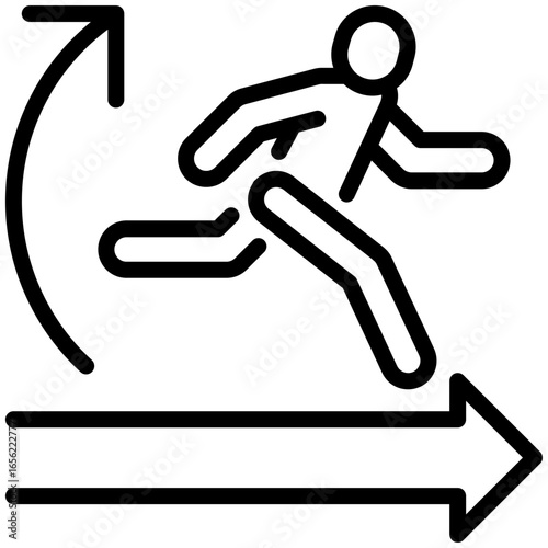 agility icon isolated on white background. vector illustration icon for Digital Strategy and other business