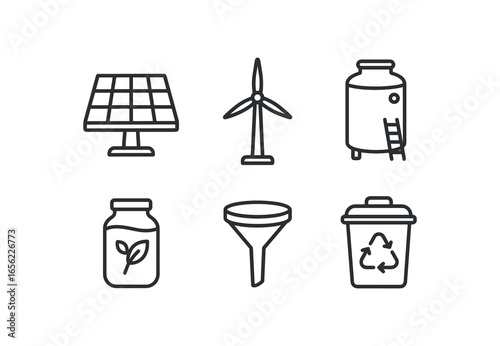 simple outline stroke icon items monoline icons style isolated on white background cooking (actions): chop stir boil bake fry serve. simple outline stroke icon items monoline icons style