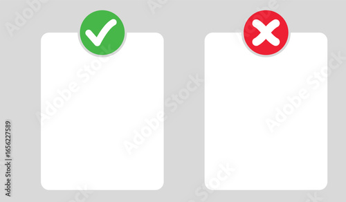 pros and con. advantages disadvantages list template. product reviews sign. Concept represents making right decision. Positive and negative symbol