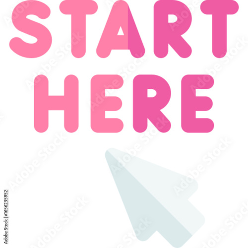 Start Here Button Icon