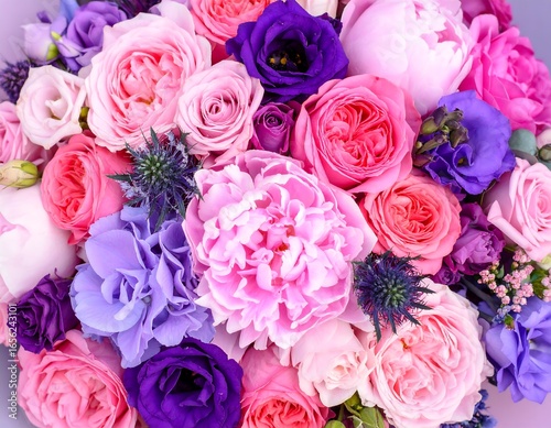 Vibrant floral bouquet close-up