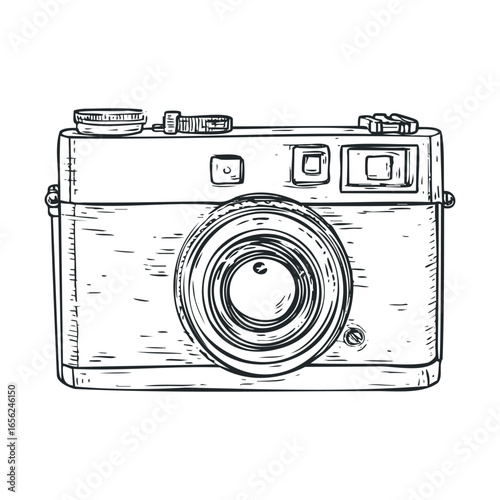 Vintage camera design for photography enthusiasts and artists