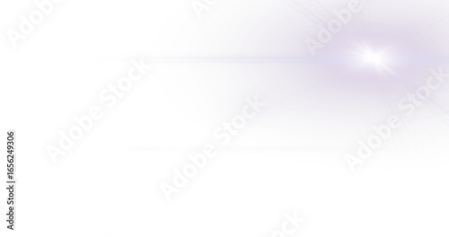 Bright Purple Lens Flare, Light Rays, Glowing Starburst, Digital Sun, Overlay, Abstract Background, Shine, Sparkle, Design Element, Photo