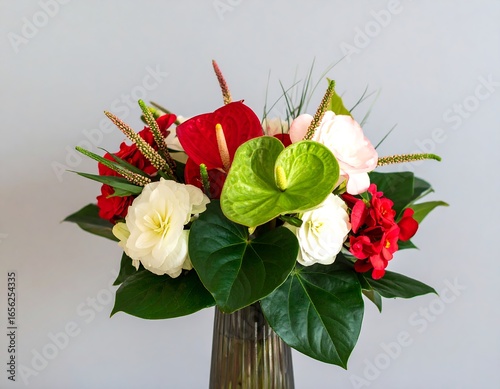 Vibrant flower bouquet in vase (1)