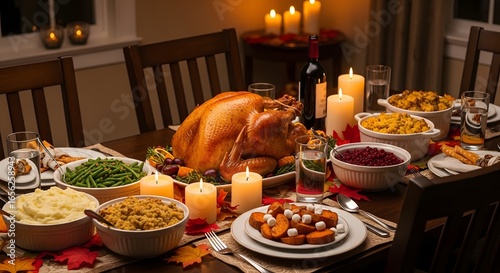 Traditional Thanksgiving Spread