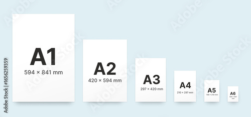 Paper Sizes with Common Dimensions for Documents and Artwork Print Format Measurements