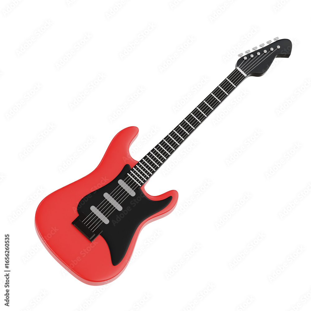 Fototapeta premium Electric Guitar 3D Icon