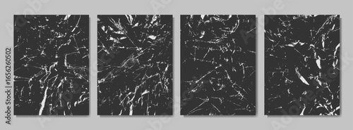 Vector illustration. Grunge handcrafted crumpled paper layer. Creases texture. Retro vintage background set. Torn, scratched paper overlay. Design for poster, invitation, gift card, coupon, book cover