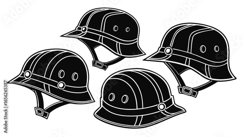 Vintage pith helmet vector illustration