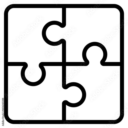 teamwork, puzzle icon