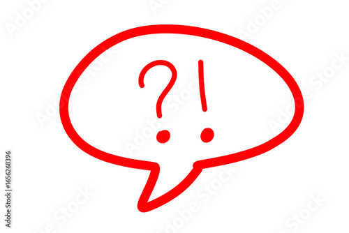 question mark and speech bubble, Red speech bubble icon hand drawn conversation chat bubble icon. talk bubble icon illustration isolated on transparent png