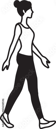 女性ウォーキング