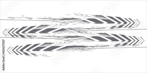 Tire tread marks, wheel textures, tire marks - car racing, motocross, drift, rally, off-road and others. Vector black isolated texture in grunge style with splashes.eps10