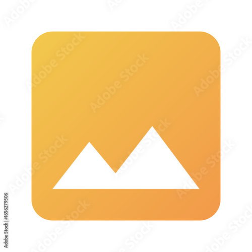 Abstract Mountain Image A Modern Icon Representing Peaks and Natural Beauty in a Simplified Design