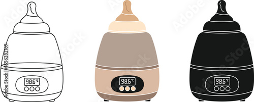 Baby bottle warmer sterilizer fast heating temperature control