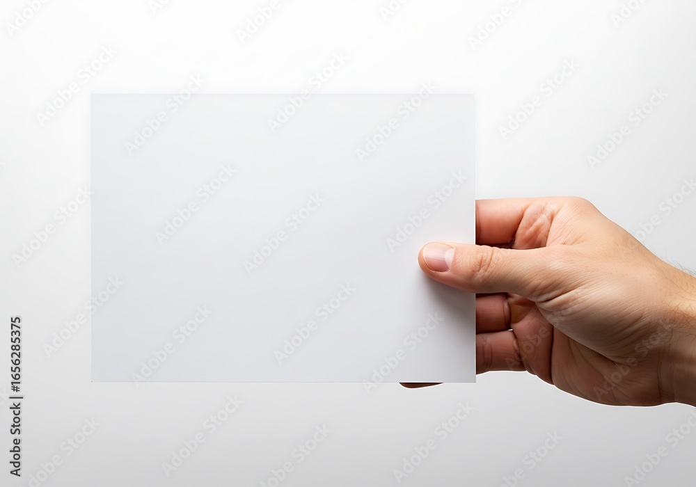 Obraz premium Holding the Blank Page