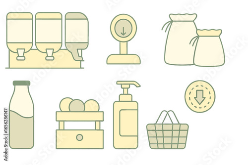 Grocery and Household Item Icons