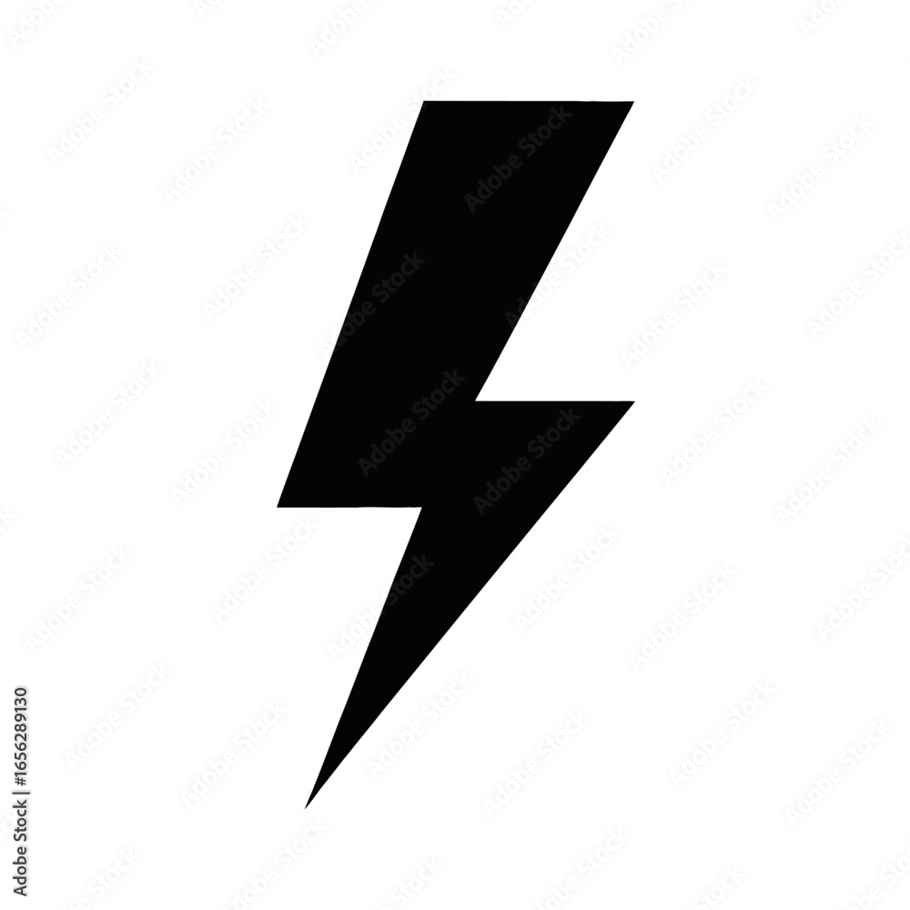 Electric bolt symbol design representing power and energy concept for icons and logos usage Electric bolt symbol design representing power and energy concept for icons and logos usage