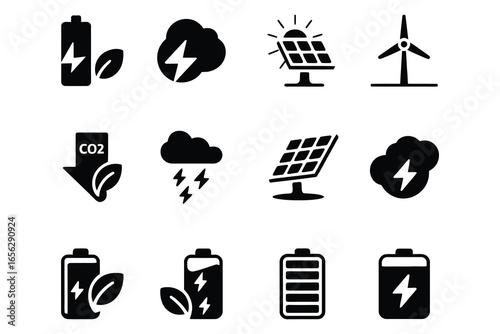 Clean Energy Climate Solution Illustration Series