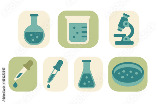 Laboratory and Science Equipment Icons