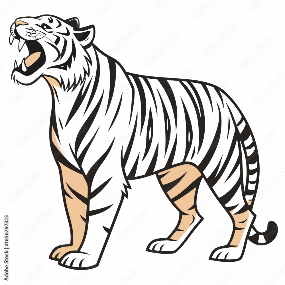 Obraz premium zebra isolated on white background