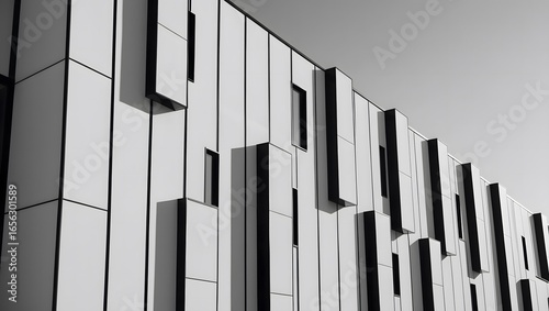  Bold Minimalism – Black & White Architectural Facade