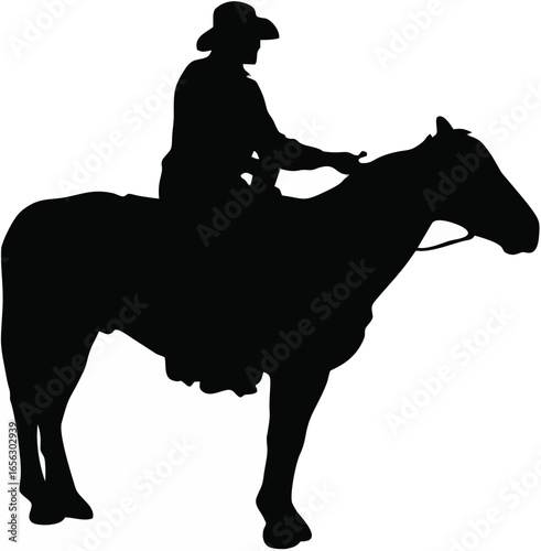 Cowboy silhouette.eps