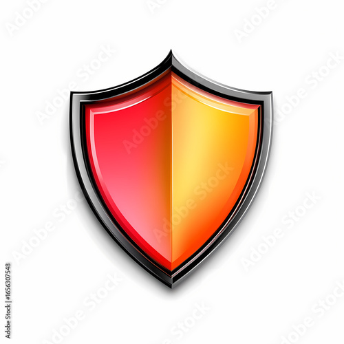 Free Download Bright shield emblem representing protection and safety concepts Generative AI - GFXLoad