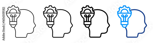 Skills Icon Different Style Outline Collection Set