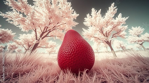 red apple tree in a vase