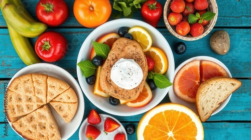 fresh fruit salad with fresh fruits