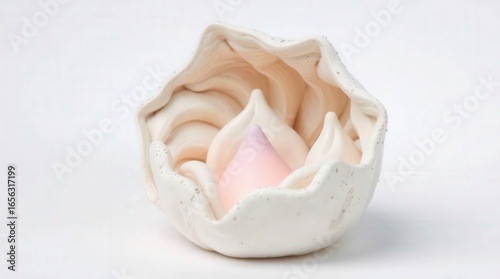 shell on white background
