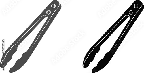 Various kitchen tongs vector illustration clipart image